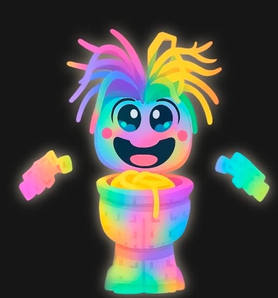 RAINBOW SPAGHETTI TUALETTI